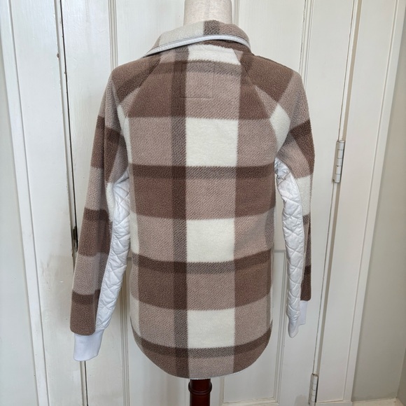 Abercrombie & Fitch Brown Checkered Fleece Pullover Size Small‎ - Picture 6 of 11